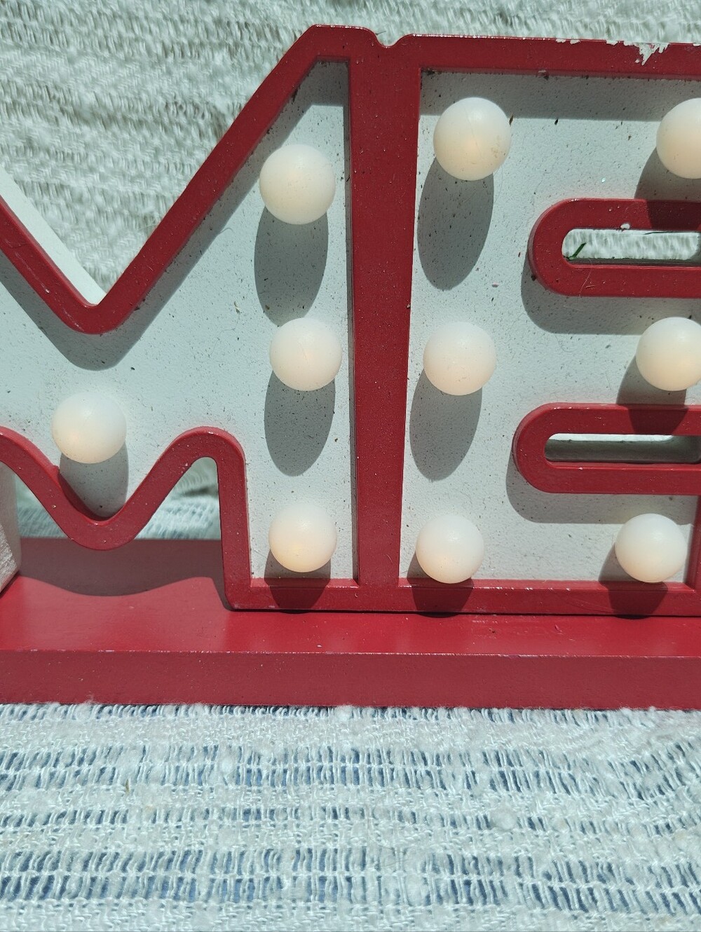 Merry LED Marquee Sign - Red - Picture 2 of 9